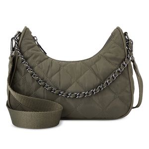 INC International Concepts Nylon Chilsea Crossbody (Moss) NWT